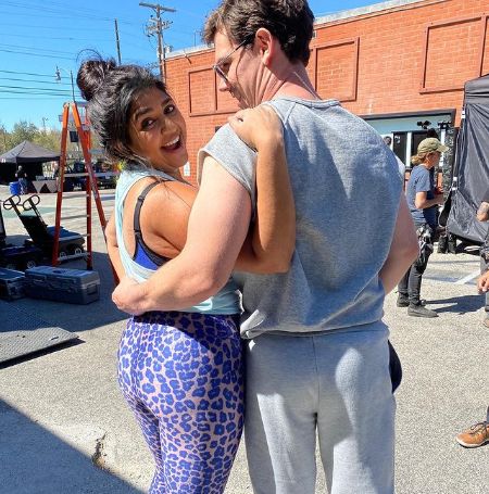 Punam Patel with her best friend Ryan O'Connell.